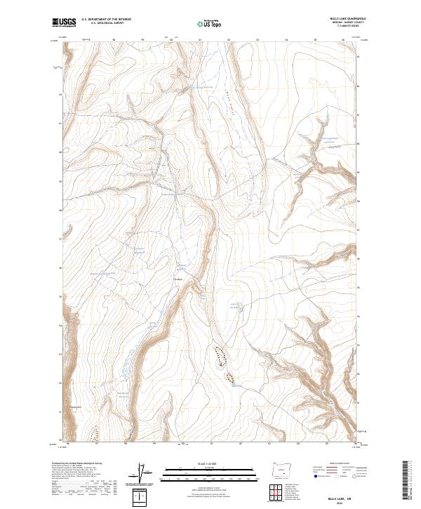 USGS Topographic Map – Balls Lake
