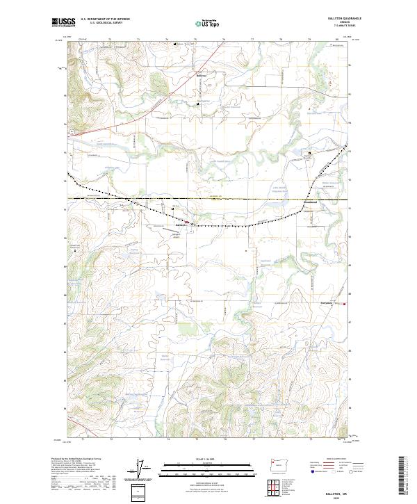 USGS Topographic Map – Ballston