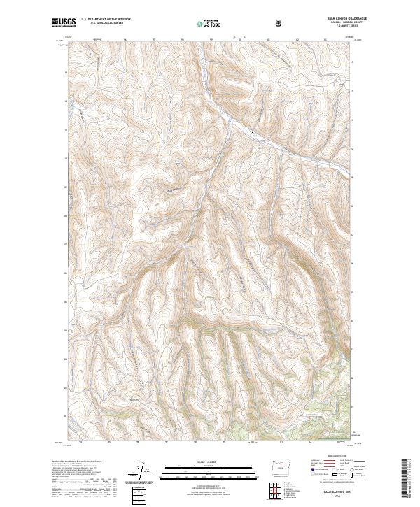 USGS Topographic Map – Balm Canyon