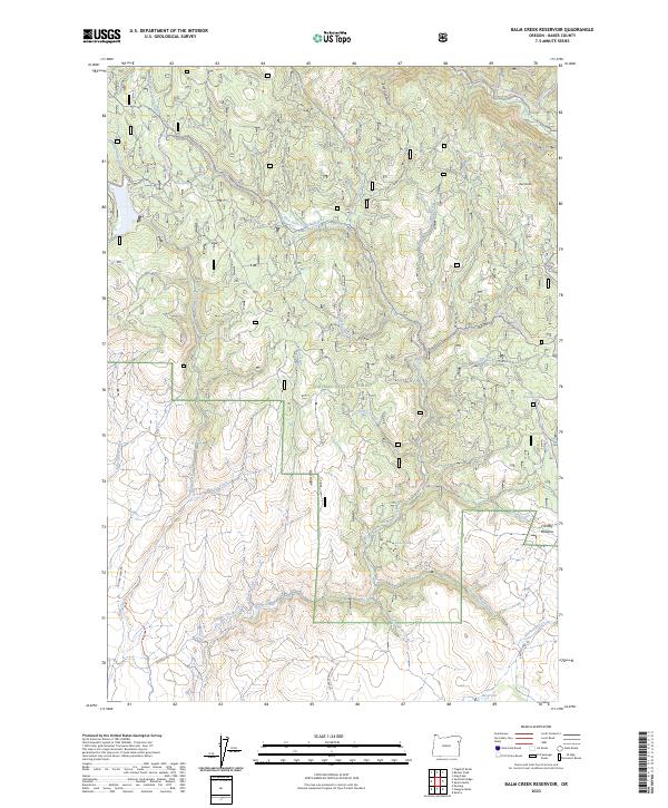 USGS Topographic Map – Balm Creek Reservoir