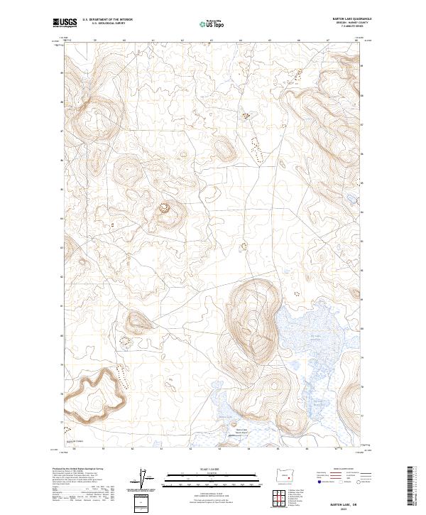 USGS Topographic Map – Barton Lake
