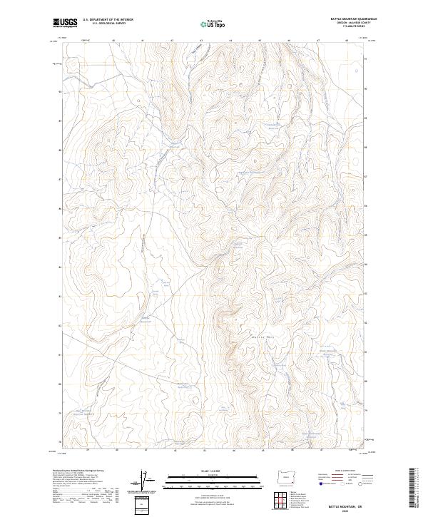 USGS Topographic Map – Battle Mountain