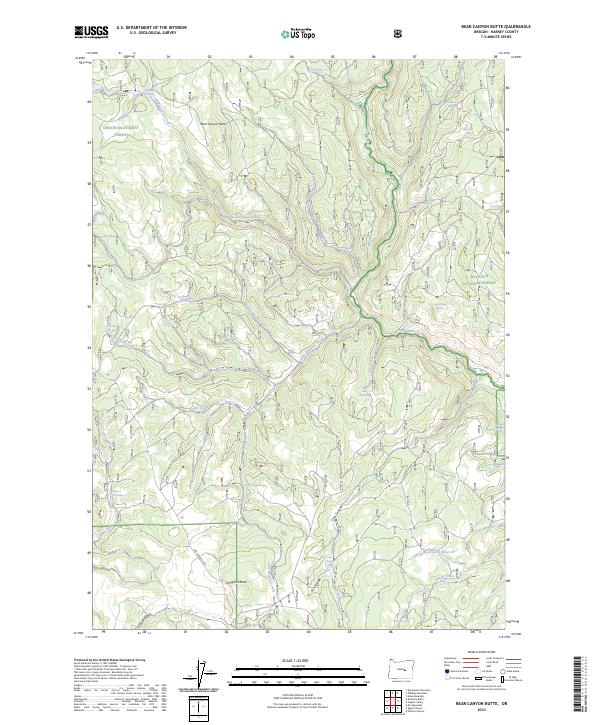 USGS Topographic Map – Bear Canyon Butte