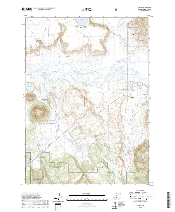 USGS Topographic Map – Beatty