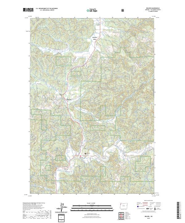 USGS Topographic Map – Beaver