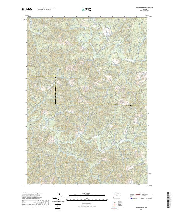 USGS Topographic Map – Beaver Creek