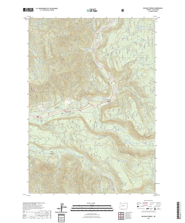 USGS Topographic Map – Belknap Springs