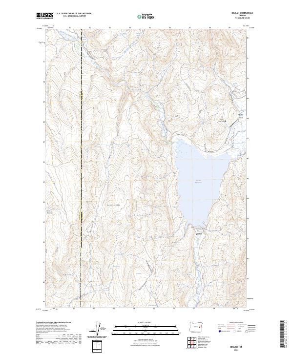 USGS Topographic Map – Beulah