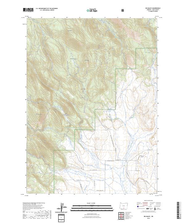 USGS Topographic Map – Big Baldy