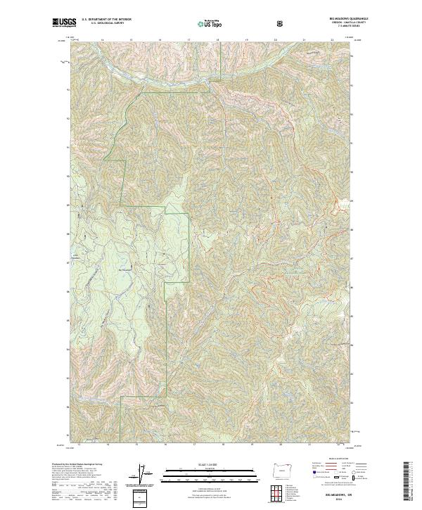 USGS Topographic Map – Big Meadows