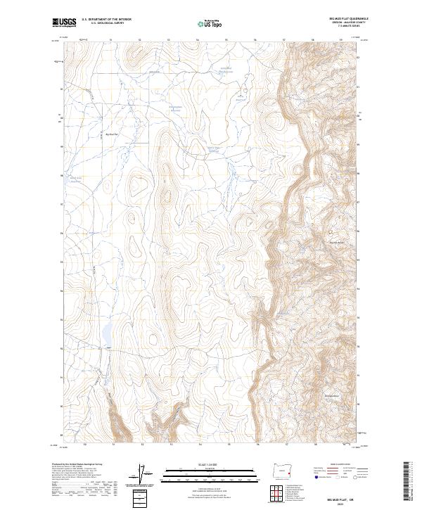 USGS Topographic Map – Big Mud Flat