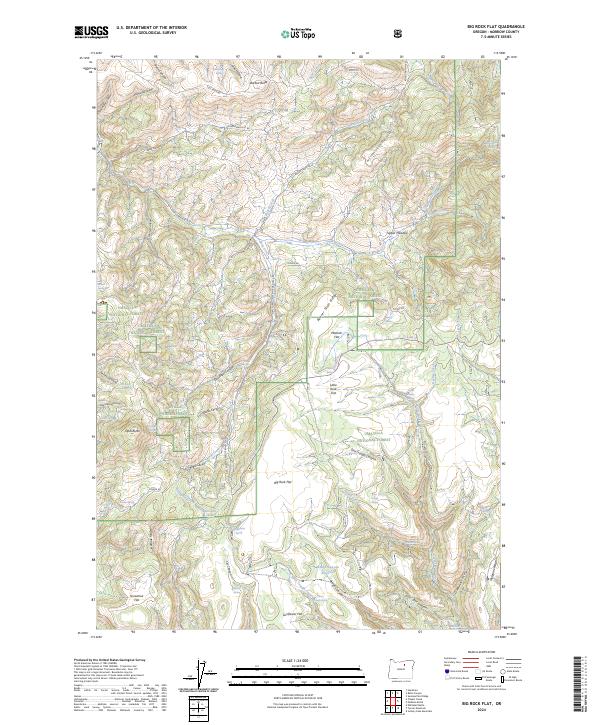 USGS Topographic Map – Big Rock Flat