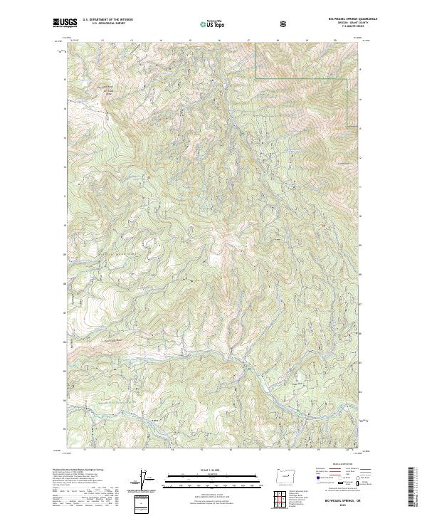 USGS Topographic Map – Big Weasel Springs