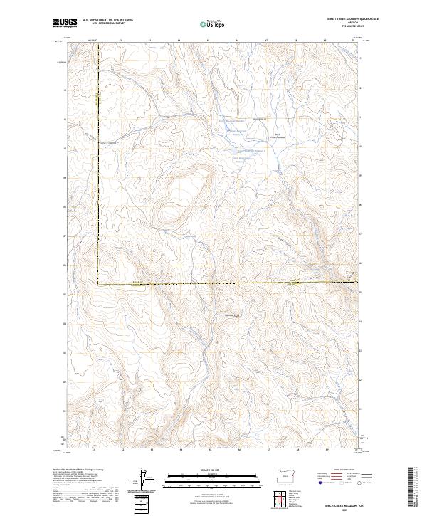 USGS Topographic Map – Birch Creek Meadow