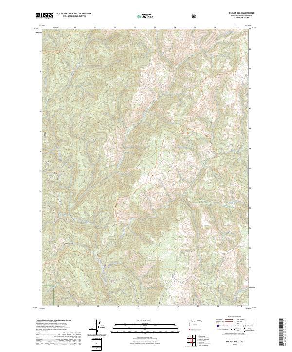 USGS Topographic Map – Biscuit Hill