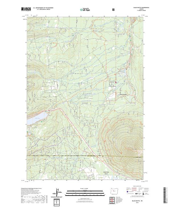 USGS Topographic Map – Black Butte