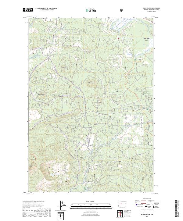 USGS Topographic Map – Black Crater