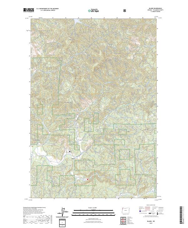 USGS Topographic Map – Blaine