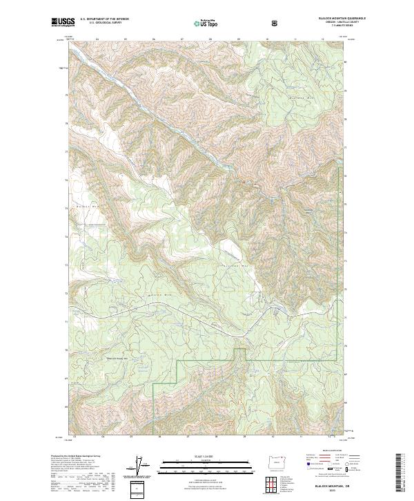 USGS Topographic Map – Blalock Mountain