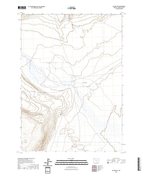 USGS Topographic Map – Blitzen NW
