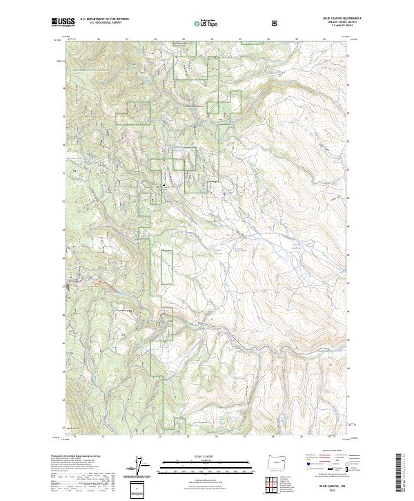 USGS Topographic Map – Blue Canyon