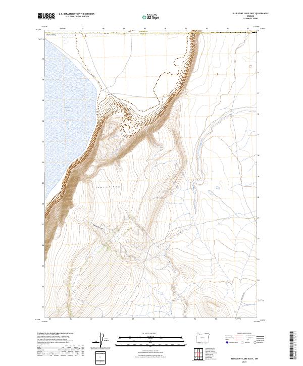 USGS Topographic Map – Bluejoint Lake East