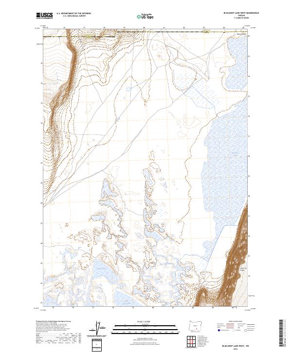 USGS Topographic Map – Bluejoint Lake West