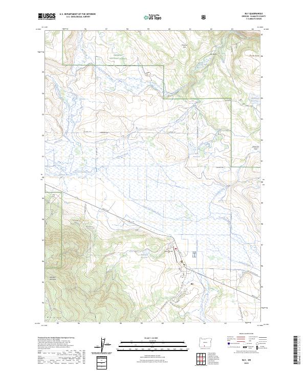 USGS Topographic Map – Bly