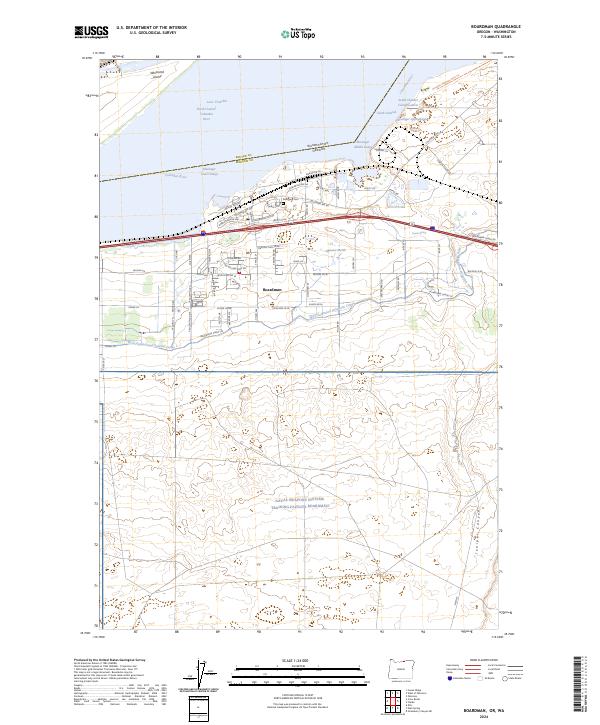 USGS Topographic Map – Boardman