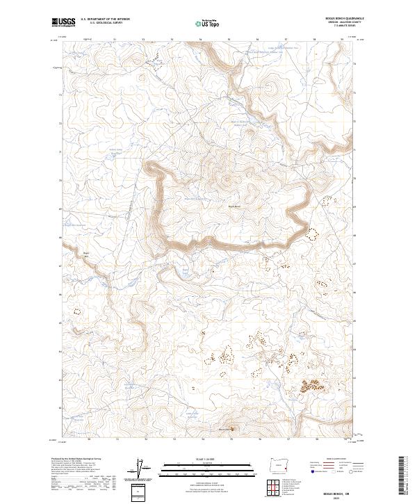 USGS Topographic Map – Bogus Bench