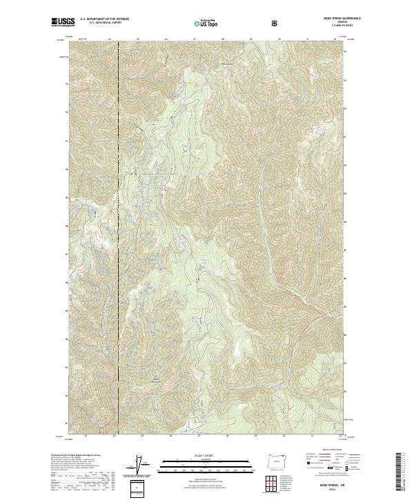 USGS Topographic Map – Bone Spring