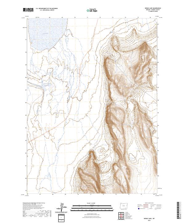 USGS Topographic Map – Borax Lake