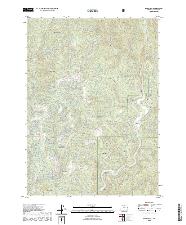 USGS Topographic Map – Bosley Butte