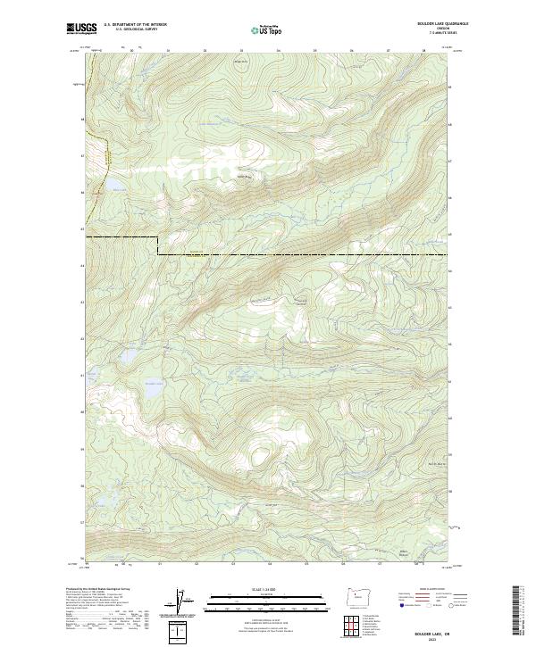 USGS Topographic Map – Boulder Lake