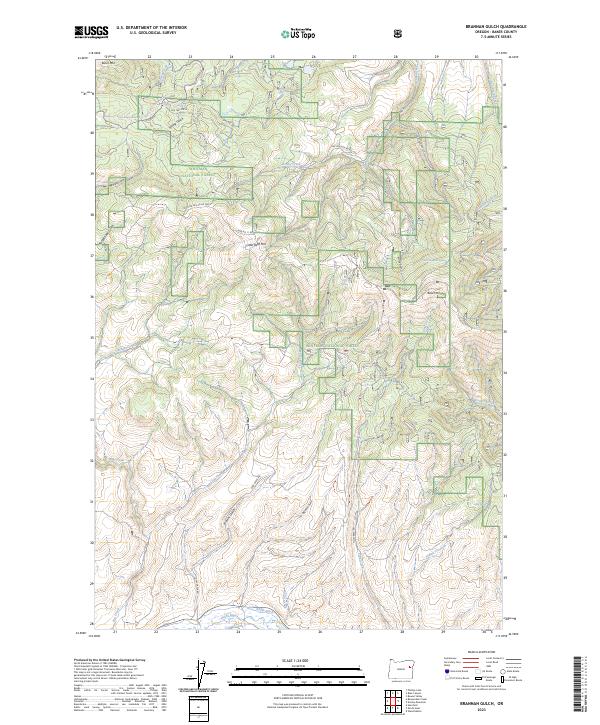 USGS Topographic Map – Brannan Gulch