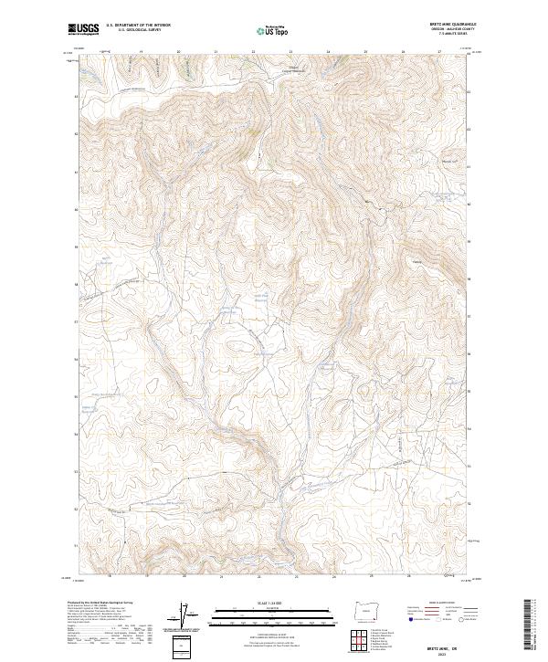 USGS Topographic Map – Bretz Mine