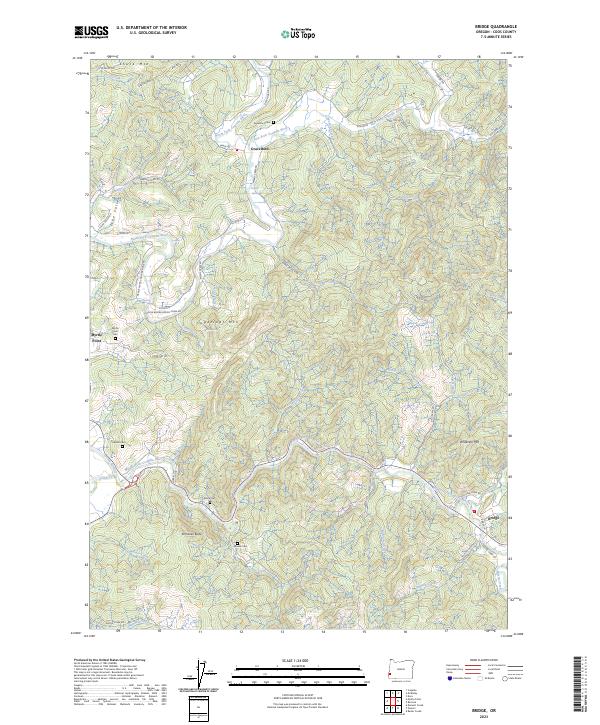 USGS Topographic Map – Bridge