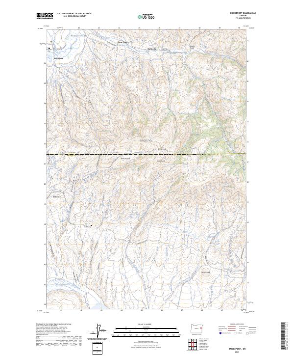 USGS Topographic Map – Bridgeport