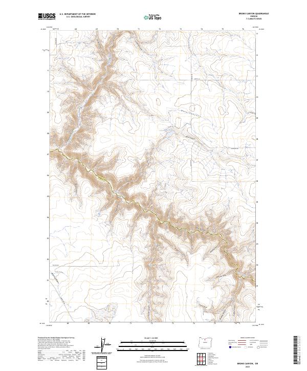 USGS Topographic Map – Bronx Canyon