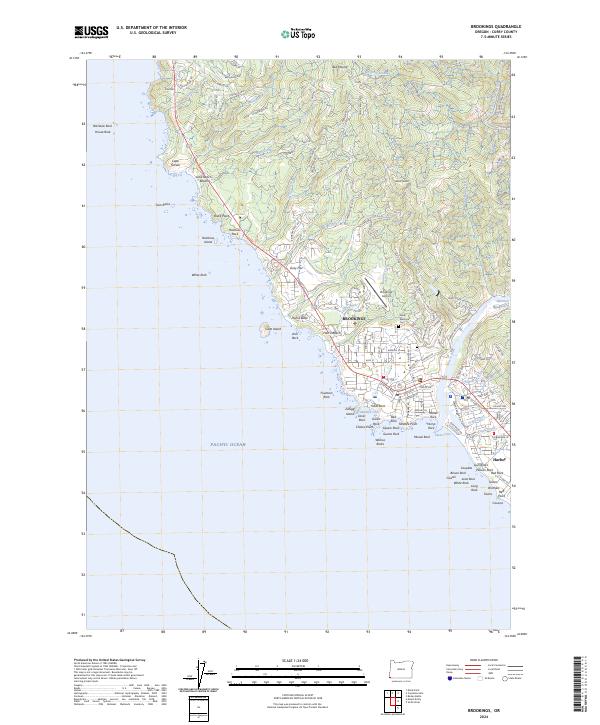 USGS Topographic Map – Brookings