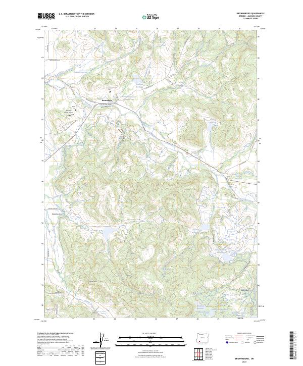USGS Topographic Map – Brownsboro