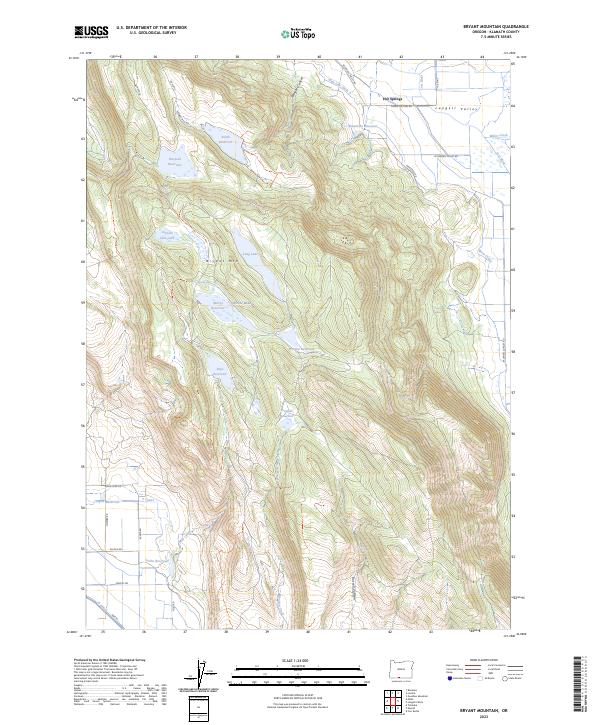 USGS Topographic Map – Bryant Mountain