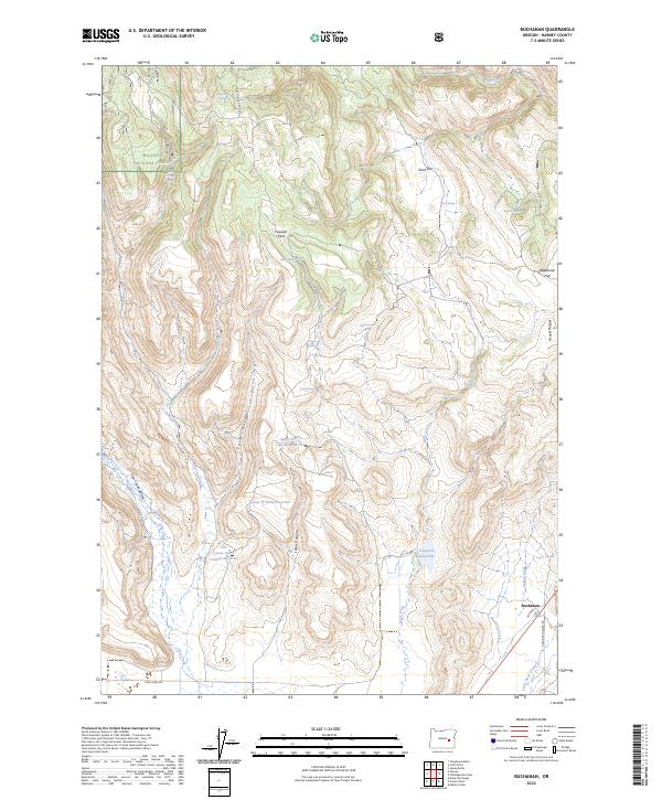 USGS Topographic Map – Buchanan