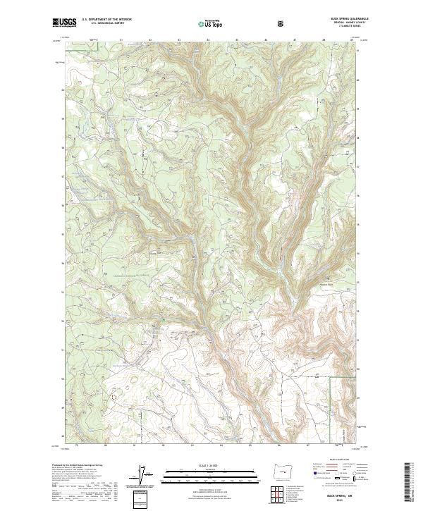 USGS Topographic Map – Buck Spring
