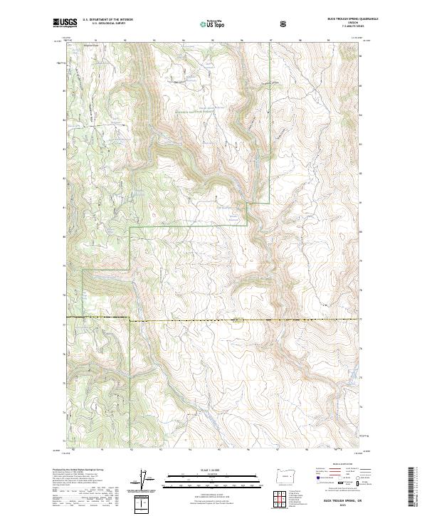 USGS Topographic Map – Buck Trough Spring