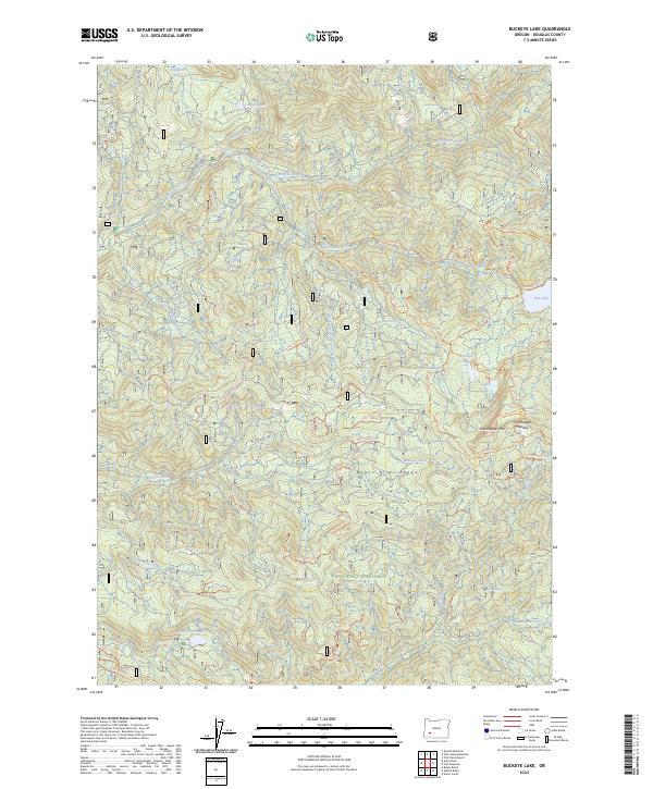 USGS Topographic Map – Buckeye Lake