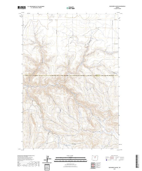 USGS Topographic Map – Buckhorn Canyon