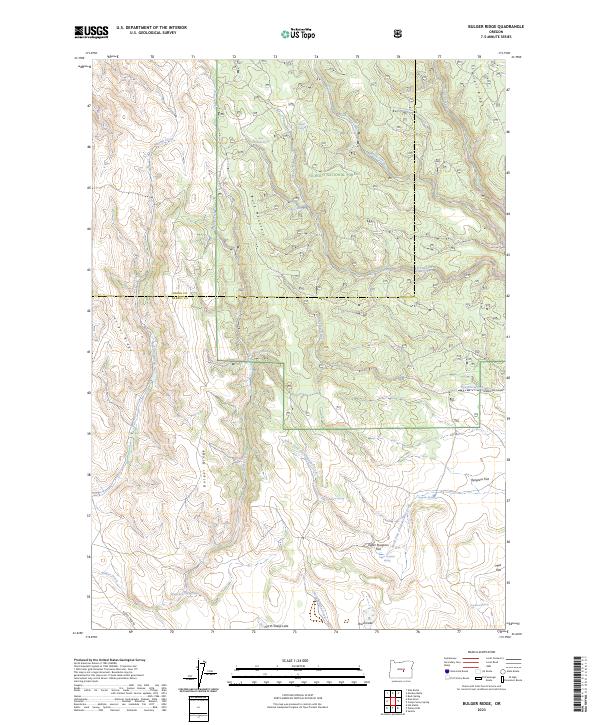 USGS Topographic Map – Bulger Ridge