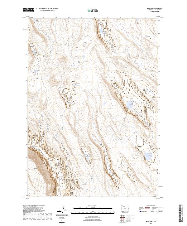 USGS Topographic Map – Bull Lake