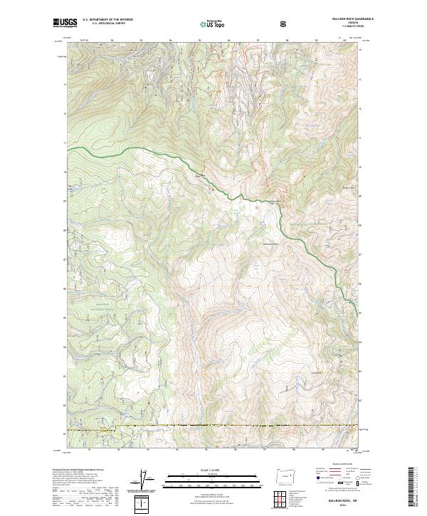 USGS Topographic Map – Bullrun Rock